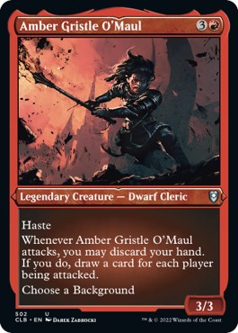 Amber Gristle O'Maul (Foil Etched)